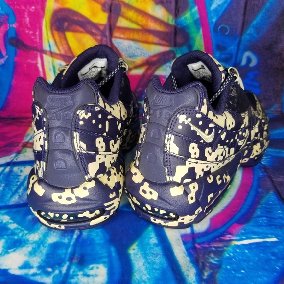 Nike Air Max 95 Mens Blue Desert Running Training - Picture 5 of 7